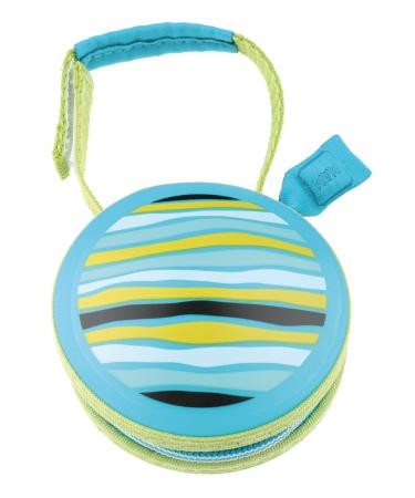 MAM POD pacifier pocket practical for storing 2 nullters pacifier box with Velcro fastener for flexible fastening blue