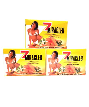 7 Miracles Carrot Bar Soap Set of 3 Carrote