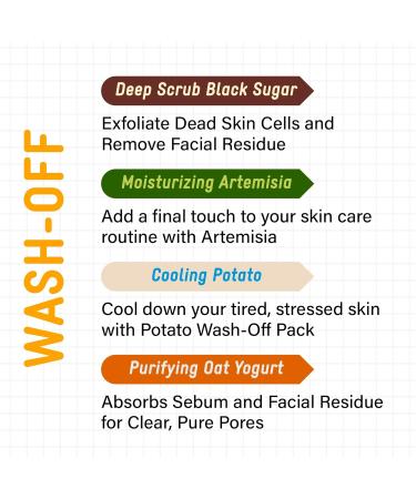 BRING GREEN Fresh Ball Wash Off Pack | Artemisia for Moisturizing Oat Yogurt for Purifying Potato for Cooling Black Sugar for Deep Scrub Wash-off type - Buy Online on GoSupps.com