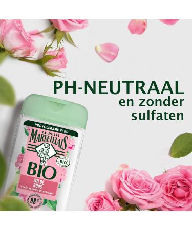 JOHNSON JOHNSON Le Petit Marseillais refreshing organic shower gel with organic wild rose organically certified formula and dermatologically tested 250 ml - Buy Online on GoSupps.com
