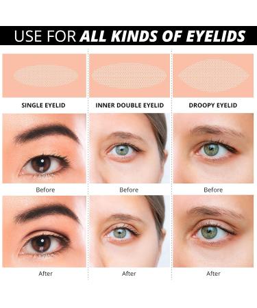 Milakos 660 Pairs Double Eyelid Tape - Invisible & Waterproof Eye Lift Strips for Hooded & Droopy Eyes - Buy Online on GoSupps.com