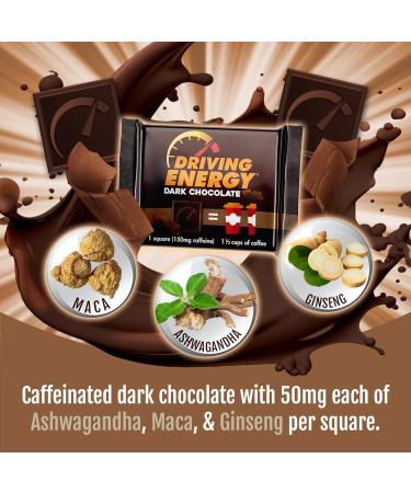 Driving Energy Caffeinated Chocolate Energy Boost Perfect for Helping Stay Awake While Working Driving Sports and Work With No Crash 50 Count - Buy Online on GoSupps.com