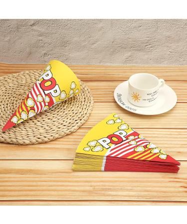 Abaodam Popcorn Container Individual Popcorn 50Pcs Popcorn Treat Bags Individual Servings Cone Popcorn Pouches Party Cinema Popcorn Packing Bags Popcorn Machine Popcorn Popcorn Containers 50 Pcs Orange - Buy Online on GoSupps.com