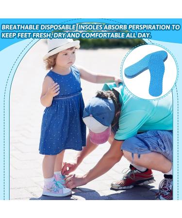 Blue Disposable Breathable Shoe Insoles - 50 Pairs for Men and Women - Odor and Sweat Absorption - Ideal for Hiking, Running, and Sports Shoes - Buy Online on GoSupps.com