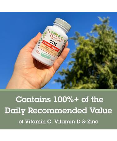 Quantum Health CDZ Immune Support Supplement Vitamin C 500 mg Vitamin D 1000 IU Plus Zinc 15 mg Powerful Whole Body Wellness Support Complex - Daily Immunity Boost for Women & Men - 60 Capsules Unflavored 60 Count (Pack of  - Buy Online on GoSupps.com