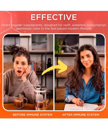 Dr. T On-The-go Packs Immune System Formula No Water Needed Direct-to-Mouth with Vitamins C E Zinc & Selenium Supports Daily Wellness Vitality & Overall Health Orange 30 Packs - Buy Online on GoSupps.com