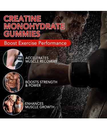 Daiasns Creatine Monohydrate Gummies Complex 5000mg for Men and Women - Vegan Creatine Chews for Muscle Growth Muscle Recovery Workout Recovery Anaerobic Endurance -120 Count - Buy Online on GoSupps.com