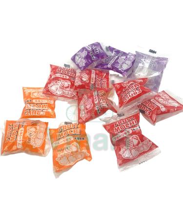 Bamboo House Mixed Fruit Mochi 250g - Strawberry Blueberry Mango Flavours | Asian Food Snacks Korean Sweets - Buy Online on GoSupps.com