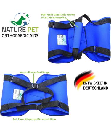 Premium XL Blue Dog Rehabilitation Aid - Neoprene Walking Support for Spine Hip & Knee Issues | From Nature Pet - Buy Online on GoSupps.com
