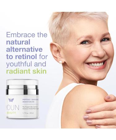 YOUN Beauty Peptide + Bakuchiol Moisturizer | Paraben-Free Retinol Alternative | Supports Collagen Hydration & Elasticity | 50ml - Holistic Dr. Anthony Youn - Buy Online on GoSupps.com