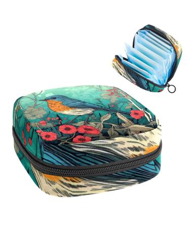 Period Bag Sanitary Napkin Storage Bag Tampon Holder for Purse W29m8qj8hng 4.7x6.6x6.6 in Classic