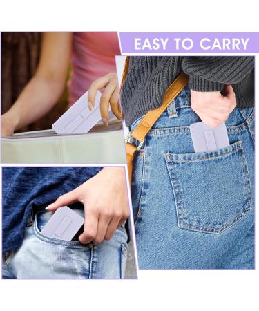 Portable Tooth Pocket Lila - 2 pcs Automatic Dental Floss Organizer & Travel Storage Box with 10 Refillable Picks | Perfect for Dinner Dates - Buy Online on GoSupps.com