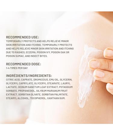 Emeu Charlevoix Eczema Relief Emu Oil Moisturizing and Healing Cream 100ml - Buy Online on GoSupps.com