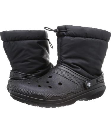 Crocs Classic Lined Neo Puff Winter Boots - Black | Size 10 Women/8 Men - Buy Online on GoSupps.com