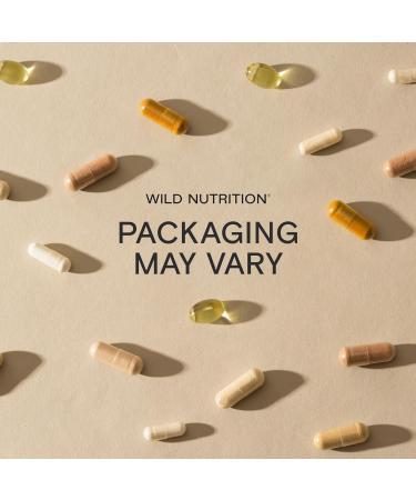 Wild Nutrition Food-Grown Complete Beauty Support - 60 Capsules - Hair Skin Nails Vitamins for Women with Hyaluronic Acid, Biotin, Vitamin C, Selenium, and Zinc - Buy Online on GoSupps.com