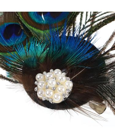 LALAFINA Barrette Jeweled Headbands for Women Peacock Fascinator Bride Headpieces for Wedding Facinator Peacock Fascinators for Women Bridal Headpiece Bridal Headdress Hair Miss - Buy Online on GoSupps.com