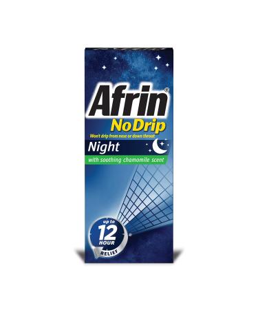 Afrin No Drip Night Pump Nasal Mist, Fast and Powerful Congestion Relief, Chamomile 0.51 Fl Oz