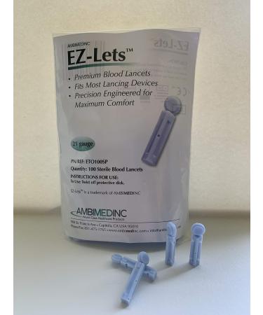 EZ-Lets- 21 Gauge Blood Lancets