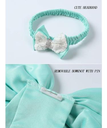 LZH Baby Girls Lace Dress 18-24 Months Light Green - Wedding Pageant Baptism Christening Tutu Gown - Buy Online on GoSupps.com