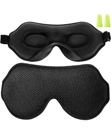 HYNG 3D Contoured Eye Mask for Men and Women - 100% Light Blocking Sleep Mask for Travel, Nap, and Yoga - Buy Online on GoSupps.com