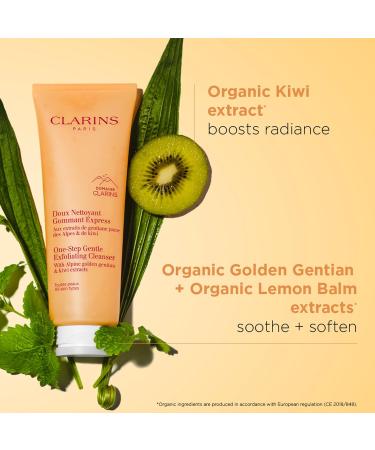 Clarins One-Step Gentle Exfoliating Cleanser | 3-In-1 Cleanser Makeup Remover and Exfoliator | Boosts Radiance | Plant-Based Exfoliating Beads | All Skin Types | 4.3 Ounces - Buy Online on GoSupps.com