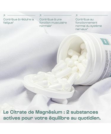 100% Pure Magnesium Citrate | French Minerals Dosed for Athletes For Recovery & Energy Cardiovascular Protection Vegan Dietary Supplement | Nutrimuscle | 400 Capsules - Buy Online on GoSupps.com
