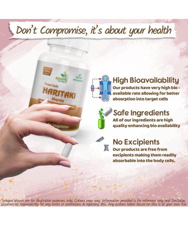 60 Ayushya Harde Capsules - Natural Haritaki Supplement - Buy Online on GoSupps.com