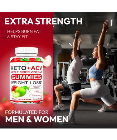 Keto ACV Gummies Advanced Weight Loss - ACV Keto Gummies Supplement for Women and Men - Metabolism Detox Cleanse - Apple Cider Vinegar - Ginger + Apple Flavor Golden Apple Ginger 61 - Buy Online on GoSupps.com
