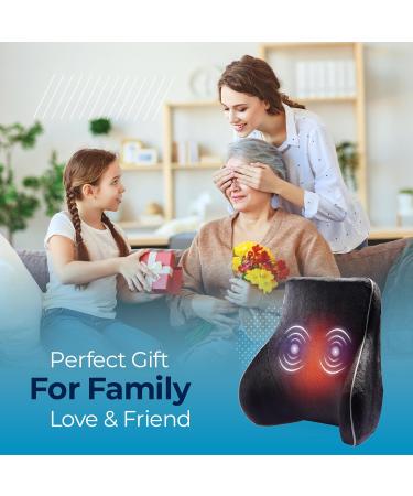Comfier Massage Pillow for Back Pain Relief - 3 Massage Modes 2 Heat Levels Memory Foam Support for Home & Office - Buy Online on GoSupps.com