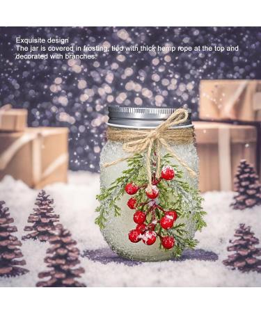 Handmade Frosting Covered Jar Candle - 18oz Soy Wax | Warm Ambiance & 10 Hours Burn Time | Perfect for Xmas Decoration - Buy Online on GoSupps.com