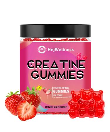 Creatine Monohydrate Gummies 5000 mg for Men & Women 150 Gummies Pre Workout Creatine Supplements with L-Carnitine & B Vitamins & Collagen for Muscle Support Energy Boost