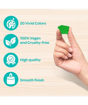 Hearts & Crafts 20 Color Soy Wax Candle Dye for DIY Candle Making Supplies - Buy Online on GoSupps.com