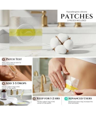 TODICAMP Anxiolytic Navel Patch & Skin Application Calming Essential Oil Blend for Relief & Relaxation - Bergamot Orange Ylang Ylang Frankincense Lemongrass in Castor Oil - 0.34oz - Buy Online on GoSupps.com