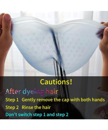 Highlights Cap with Pre Cut Holes Silicone Hair Highlighting Cap for Hair Highlights Dye Cap No Leakage Reusable Highlight Cap Streaking Cap Pre Pierced (Blue) - Buy Online on GoSupps.com
