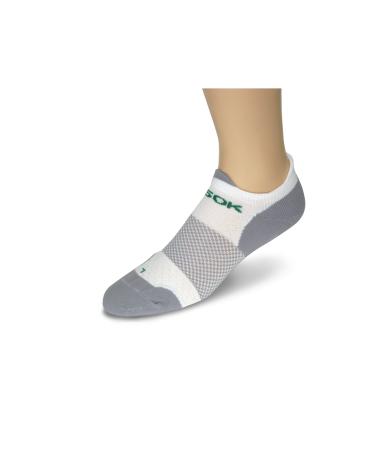 Fitsok F4 No Show Sock, 3-Pack Small White