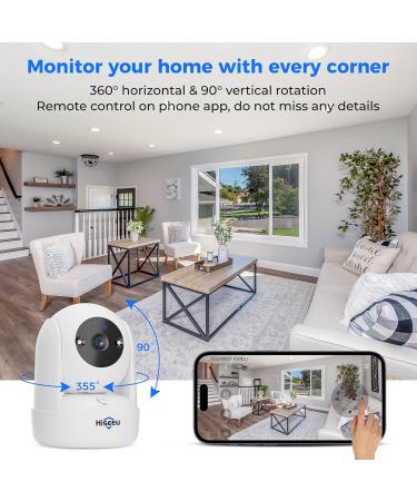 Hiseeu 2K Wireless Security Camera with AI Detection & Night Vision - Indoor CCTV for Home, Baby, Pet - Motion Tracking & Real-Time Alerts - 2.4G WiFi, 2-Way Audio, Siren - CB2 New Version - Buy Online on GoSupps.com