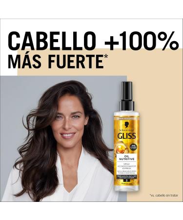  Gliss Gliss - Express leave-in two-phase conditioner for very dry brittle or brittle hair - Oil Nutritive - 6 units of 200 ml (1200 ml) - Nutrition range - Buy Online on GoSupps.com