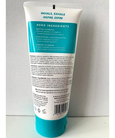 Breathe Aromatherapy Body Lotion with Eucalyptus Oil & Menthol for Nasal Decongestion & Cold Relief - Vegan, Cruelty-Free, 100% Natural Chest Rub - Buy Online on GoSupps.com