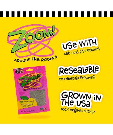 FAT CAT Organic Catnip - USA Grown & Harvested - Hoots Zoom Around the Room Catnip - Buy Online on GoSupps.com