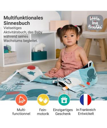 Little Big Friends Soft Activity Book 2 in 1 | Multi-Purpose Developmental Toy & Ocean Teether | Ideal for Crib Attachment - Buy Online on GoSupps.com