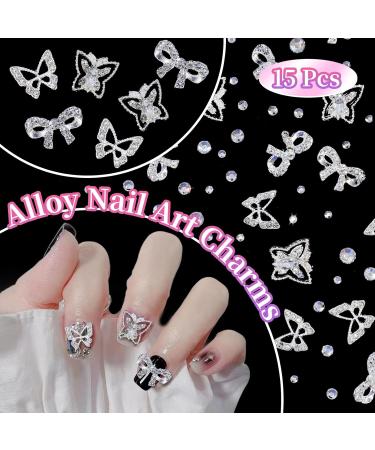 Buy Assorted 3D Nail Charms & Gems - Alloy Butterflies Camellia Roses & Gummy Bears for DIY Nail Art | International Shipping Available - Buy Online on GoSupps.com