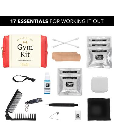 Pinch Provisions Gym Kit - 15 Essential Wellness & Beauty Items | Perfect for Gifts & Gym Bags (Poppy Red - Buy Online on GoSupps.com