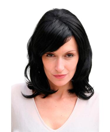 Wig DIVA jet black shoulder length 2103-1B approx. 40 cm