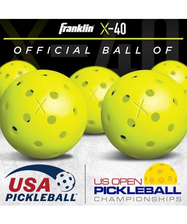 Franklin Sports Wooden Pickleball Paddle and Ball Set - USA Pickleball (USAPA) Approved - Buy Online on GoSupps.com