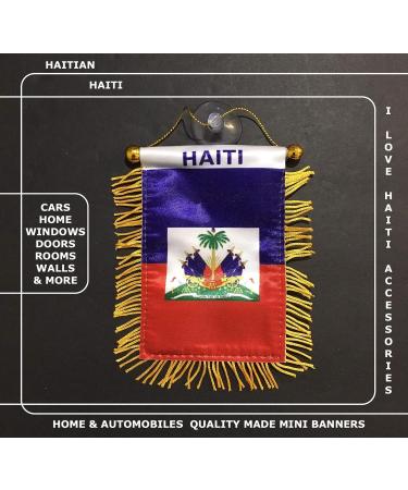 Haitian Haiti Flag Car Automobile Home Glass Stick - PRK 14 | Bondye Bon - Quality & Value (1) - Buy Online on GoSupps.com