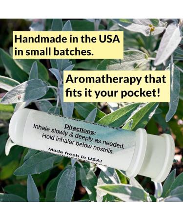 Urban ReLeaf Sage Essential Oil Inhalers Set of 2 - Pure White & Clary Sage | Alcohol-Free Made in USA Pocket Size Aromatherapy - Buy Online on GoSupps.com