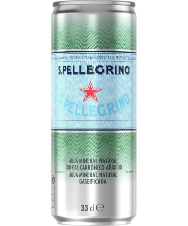 San Pellegrino Natural Mineral Water with Gas 6 x 33 cl - Buy Online on GoSupps.com