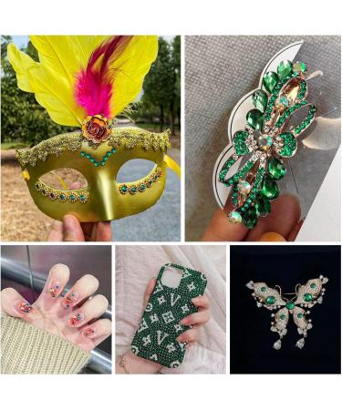 Beadsland 1440 Pieces Emerald Green Flat Back Rhinestones - SS3 Nail Crystals for Stunning Nail Art - Buy Online on GoSupps.com