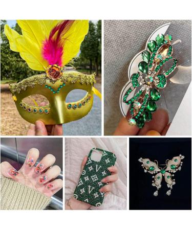 Beadsland 1440 Pieces Emerald Green Flat Back Rhinestones for Nail Art - SS20 Nail Crystals | High-Quality Nail Gems - Buy Online on GoSupps.com