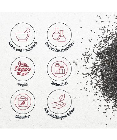 Premium Blaumohn Poppy Seeds (500g) - Ideal for Baking | Dried Spices for International Shipping - Buy Online on GoSupps.com